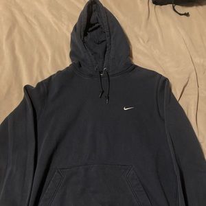 Navy blue men’s cotton nike hoodie size large